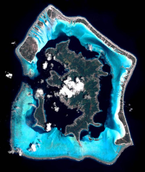 Bora Bora from space